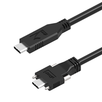 USB 3.1 C to C Dual Screw Locking
