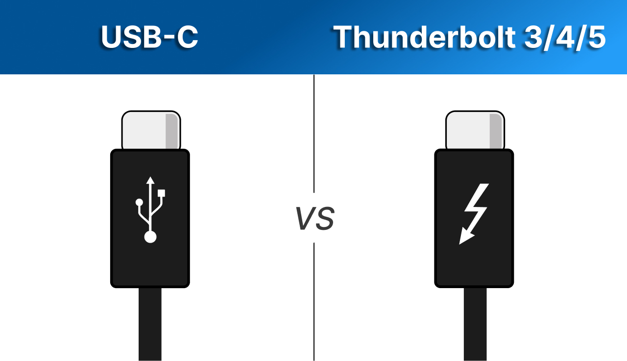 Thunderbolt vs USB C comparison